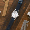 Navy Blue Leather Strap