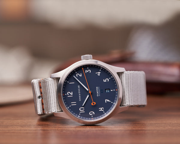 Grey Nylon Strap - 20mm - Oak & Oscar