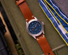 The Humboldt - Navy on Horween Leather Strap -Oak & Oscar